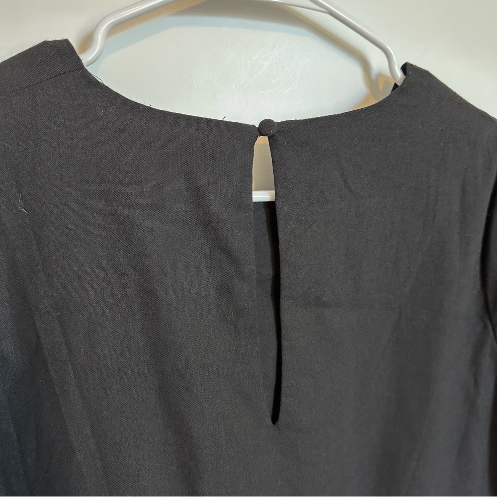 Showpo. Jefferies Long Sleeve Pin Tuck Dress Black - Picture 8 of 12